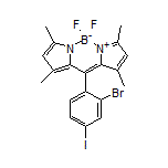 10-(2-Bromo-4-iodophenyl)-5,5-difluoro-1,3,7,9-tetramethyl-5H-dipyrrolo[1,2-c:2’,1’-f][1,3,2]diazaborinin-4-ium-5-uide