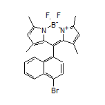 10-(4-Bromo-1-naphthyl)-5,5-difluoro-1,3,7,9-tetramethyl-5H-dipyrrolo[1,2-c:2’,1’-f][1,3,2]diazaborinin-4-ium-5-uide