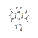 5,5-Difluoro-1,3,7,9-tetramethyl-10-(5-thiazolyl)-5H-dipyrrolo[1,2-c:2’,1’-f][1,3,2]diazaborinin-4-ium-5-uide