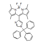 5,5-Difluoro-1,3,7,9-tetramethyl-10-(1-trityl-4-imidazolyl)-5H-dipyrrolo[1,2-c:2’,1’-f][1,3,2]diazaborinin-4-ium-5-uide