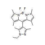 10-(1-Ethyl-3,5-dimethyl-4-pyrazolyl)-5,5-difluoro-1,3,7,9-tetramethyl-5H-dipyrrolo[1,2-c:2’,1’-f][1,3,2]diazaborinin-4-ium-5-uide