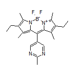 2,8-Diethyl-5,5-difluoro-1,3,7,9-tetramethyl-10-(2-methyl-5-pyrimidinyl)-5H-dipyrrolo[1,2-c:2’,1’-f][1,3,2]diazaborinin-4-ium-5-uide