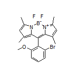 10-(2-Bromo-6-methoxyphenyl)-5,5-difluoro-1,3,7,9-tetramethyl-5H-dipyrrolo[1,2-c:2’,1’-f][1,3,2]diazaborinin-4-ium-5-uide