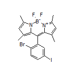 10-(2-Bromo-5-iodophenyl)-5,5-difluoro-1,3,7,9-tetramethyl-5H-dipyrrolo[1,2-c:2’,1’-f][1,3,2]diazaborinin-4-ium-5-uide