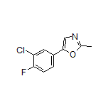 5-(3-Chloro-4-fluorophenyl)-2-methyloxazole