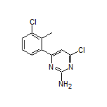 2-Amino-4-chloro-6-(3-chloro-2-methylphenyl)pyrimidine