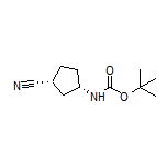 (1R,3S)-3-(Boc-amino)cyclopentanecarbonitrile