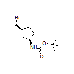 (1R,3S)-3-(Bromomethyl)-N-Boc-cyclopentanamine