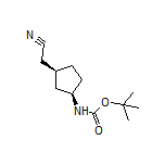 2-[(1S,3R)-3-(Boc-amino)cyclopentyl]acetonitrile