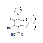 2-(Diethylamino)-5-hydroxy-6-iodo-7-(1-pyrrolyl)benzothiazole-4-carboxylic Acid