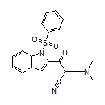 3-(Dimethylamino)-2-[1-(phenylsulfonyl)-1H-indole-2-carbonyl]acrylonitrile