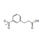 3-[3-(Methylsulfonyl)phenyl]propanoic Acid