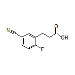 3-(5-Cyano-2-fluorophenyl)propanoic Acid