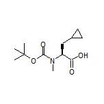 (S)-2-[Boc(methyl)amino]-3-cyclopropylpropanoic Acid