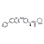 (S)-N-[(S)-1-[4-[[6-(4-Pyridyl)-2-quinazolinyl]amino]phenyl]ethyl]piperidine-2-carboxamide