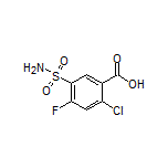 2-Chloro-4-fluoro-5-sulfamoylbenzoic Acid