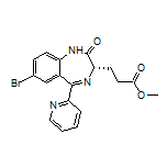 Methyl (S)-3-[7-Bromo-2-oxo-5-(2-pyridyl)-2,3-dihydro-1H-benzo[e][1,4]diazepin-3-yl]propanoate