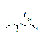 2-[Boc(2-cyanoethyl)amino]butanoic Acid