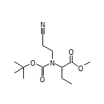 Methyl 2-[Boc-(2-cyanoethyl)amino]butanoate