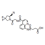 (S)-4-[[4-[[2-(2-Cyano-4,4-difluoro-1-pyrrolidinyl)-2-oxoethyl]carbamoyl]-8-quinolyl]amino]-4-oxobutanoic acid