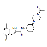 N-[(1R,3S)-3-(4-Acetyl-1-piperazinyl)cyclohexyl]-4-fluoro-7-methyl-1H-indole-2-carboxamide