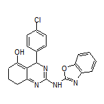 2-(2-Benzoxazolylamino)-4-(4-chlorophenyl)-4,6,7,8-tetrahydroquinazolin-5-ol