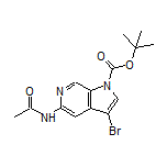 N-(3-Bromo-1-Boc-6-azaindole-5-yl)acetamide