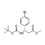 Methyl (S)-3-(4-Bromophenyl)-3-(Boc-amino)propanoate