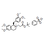 (1R,2R)-2-(2-Boc-ethyl)-1-(3,4-dimethoxybenzyl)-6,7-dimethoxy-2-methyl-1,2,3,4-tetrahydroisoquinolin-2-ium Benzenesulfonate