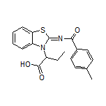 2-[2-[(4-Methylbenzoyl)imino]benzothiazol-3(2H)-yl]butanoic Acid