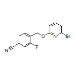 4-[[(6-Bromo-2-pyridyl)oxy]methyl]-3-fluorobenzonitrile