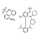 Methanesulfonato[dicyclohexyl[3-(1,1-dimethylethoxy)-6-methoxy-2’,6’-bis(1-methylethyl)[1,1’-biphenyl]-2-yl]phosphine](2’-amino-1,1’-biphenyl-2-yl)palladium(II)