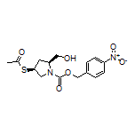 4-Nitrobenzyl (2S,4S)-4-(Acetylthio)-2-(hydroxymethyl)pyrrolidine-1-carboxylate