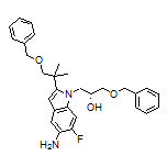 (R)-1-[5-Amino-2-[1-(benzyloxy)-2-methyl-2-propyl]-6-fluoro-1-indolyl]-3-(benzyloxy)-2-propanol