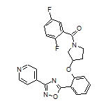 (2,5-Difluorophenyl)[3-[2-[3-(4-pyridyl)-1,2,4-oxadiazol-5-yl]phenoxy]-1-pyrrolidinyl]methanone