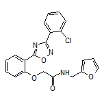 2-[2-[3-(2-Chlorophenyl)-1,2,4-oxadiazol-5-yl]phenoxy]-N-(2-furylmethyl)acetamide