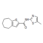 N-(5-Methyl-2-thiazolyl)-5,6,7,8-tetrahydro-4H-cyclohepta[b]thiophene-2-carboxamide