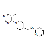 4,5-Dimethyl-6-[4-[(2-pyridyloxy)methyl]-1-piperidyl]pyrimidine