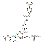 4-[(S)-2-[(S)-2-(Boc-amino)-3-methylbutanamido]-5-ureidopentanamido]benzyl (4-Nitrophenyl) carbonate