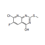 7-Chloro-6-fluoro-2-(methylthio)pyrido[2,3-d]pyrimidin-4-ol