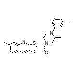 [3-Methyl-4-(m-tolyl)-1-piperazinyl](7-methylthieno[2,3-b]quinolin-2-yl)methanone