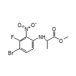 Methyl 2-[(4-Bromo-3-fluoro-2-nitrophenyl)amino]propanoate