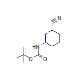 (1R,3S)-3-(Boc-amino)cyclohexanecarbonitrile