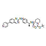 (S)-1-Boc-N-[(S)-1-[4-[[6-(4-pyridyl)-2-quinazolinyl]amino]phenyl]ethyl]piperidine-2-carboxamide