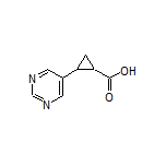 2-(5-Pyrimidinyl)cyclopropanecarboxylic Acid