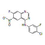 N-(4-Chloro-3-fluorophenyl)-7-fluoro-6-nitroquinazolin-4-amine