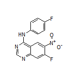 7-Fluoro-N-(4-fluorophenyl)-6-nitroquinazolin-4-amine