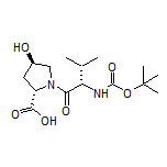 (2S,4R)-1-[(S)-2-(Boc-amino)-3-methylbutanoyl]-4-hydroxypyrrolidine-2-carboxylic Acid