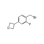 3-[4-(Bromomethyl)-3-fluorophenyl]oxetane