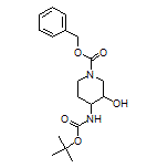 benzyl trans-4-((tert-butoxycarbonyl)amino)-3-hydroxypiperidine-1-carboxylate